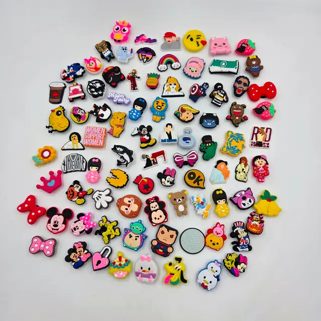 Shoe Charms Jibbitz Rubber Lot Of 86 Female Singer Disney Read in Arts & Collectibles in Strathcona County - Image 2