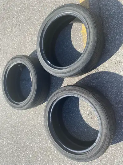 3 235/45/18 Goodyear eagle LS2 all season summer tires. Low on tread death and life 25-30% left. Gre...