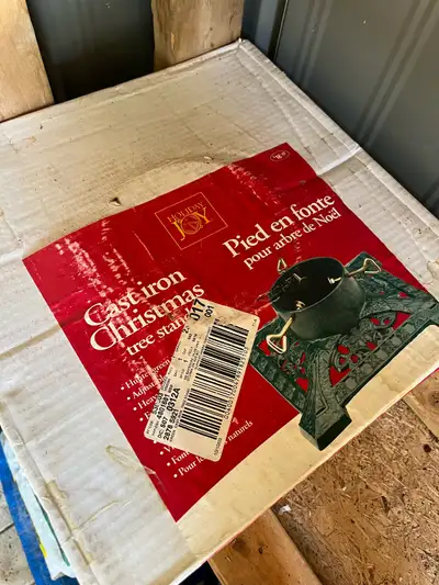 Cast iron Christmas tree stand, View more