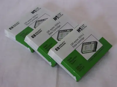 LOT OF 3 HP 92300A DDS-2 4GB 120 Meter Data Cartridges - NEW, View more