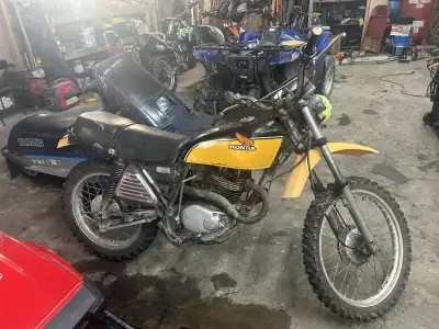 1977 Honda XL 250 starts first kick every time purrs like new no smoke knocks or ticks just had it o...