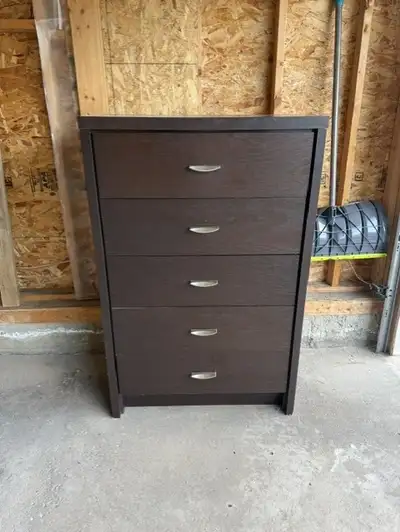 Dark Brown 5-Drawer Dresser / Chest of Drawers, View more