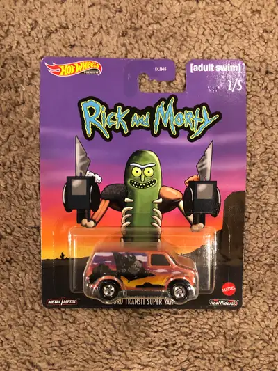 Hot Wheels Rick and Morty Pickle Rick Ford Transport Super Van, View more