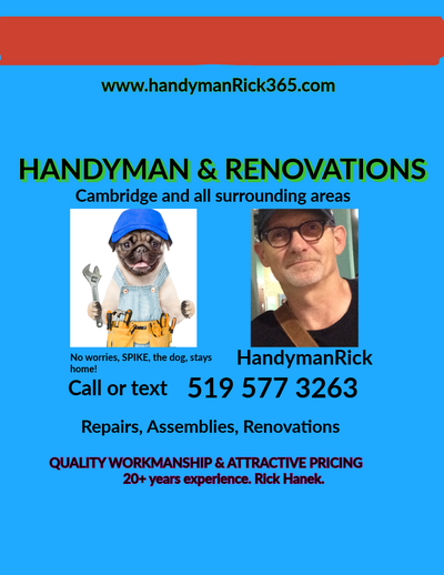 Top Notch Handyman&Renovation Services Cambridge &areas, View more