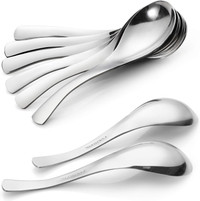 Hiware 8-Pack Stainless Steel Thick Heavy-Weight Table Spoons