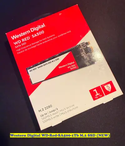 Western Digital WD-Red-SA500-1Tb M.2 SSD (NEW), View more