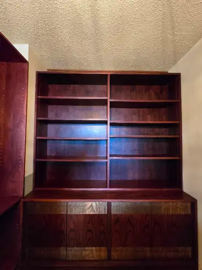 Egyptian themed bookshelf and table, View more