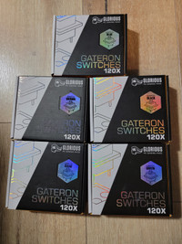 Glorious Gateron Switches (Boxes of 120, Various models/colours)