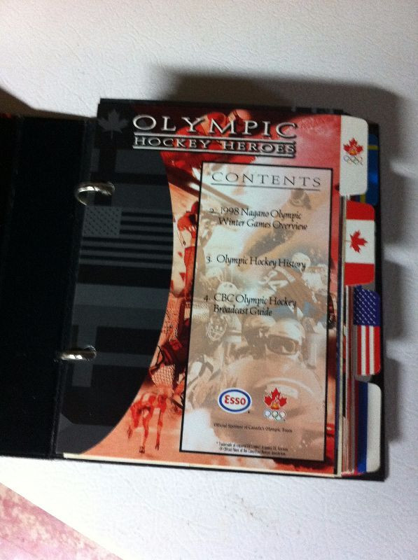 1998 Olympic Hockey Heroes Binder in Arts & Collectibles in Hamilton - Image 2