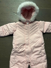 Baby gap pink down snowsuit 3-6M NWT ret $139