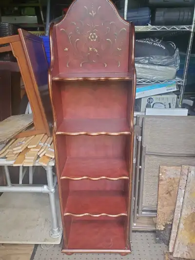 Free bookcase dark wood shelf, View more