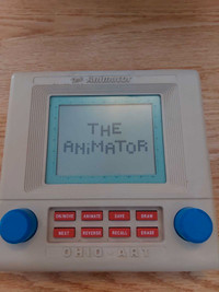 Vintage 80s Ohio Art etch a sketch animator drawing toy