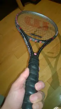 Wilson Double beam Tennis Racquet  4 3/8 grip size great shape