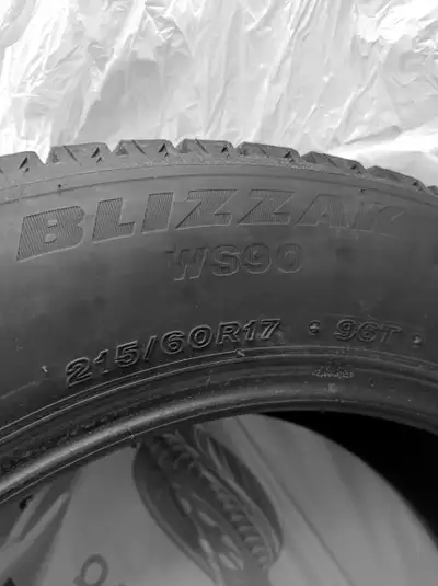 215/60 R17 - perfect Honda HRV or similar Bridgestone Blizzak Winter Tires. Bought originally at Cos...
