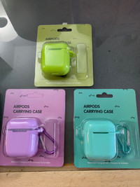 AirPods Carrying Case, Silicone Protective Cover w/Keychain$10up