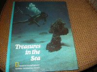LIVRE NATIONAL GEOGRAPHIC SOCIETY - TREASURES IN THE SEA 1972
