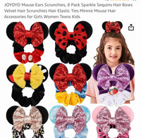 Mouse ear scrunchies (ladies /teens /girls ) 8 pack 