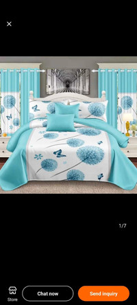 Bedsheets with curtains to match 