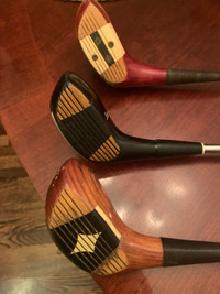 VINTAGE RARE  RIGHT HANDED GOLF CLUBS•DRIVERS•  HENRY RANSOM ! 