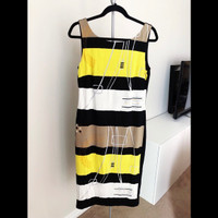 NEW - Nueva - Women's Striped Sleeveless Midi Dress (Size 8)