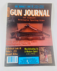 Vintage GUN JOURNAL magazine - March 1981 issue