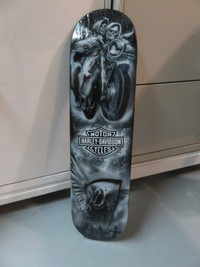Harley Davidson skateboard deck custompaint airbrushing