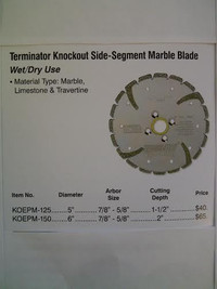 Terminator 5'' Side Segment Marble Blade