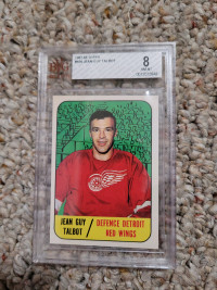 Graded 1967-68 Jean-Guy Talbot hockey card 