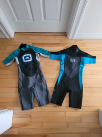 2 Like NEW Kid's Wetsuits Junior 10 & 12. Price for Both. 