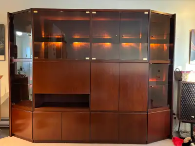 Beautiful Rosewood wall unit, View more