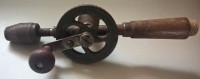 Antique Hand Drill - Wooden Handles