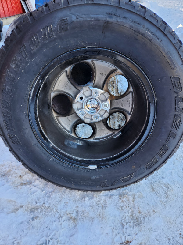 Factory Rims and Tires.  Takeoff from a Jeep Sahara. in Tires & Rims in Owen Sound - Image 2