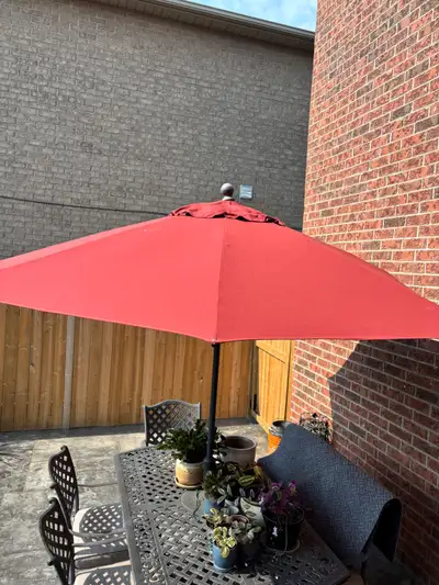 Patio Umbrella with base, View more