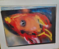 Large fish painting