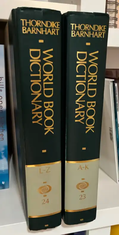 Set of World Book Dictionaries from 1990 I understand that some people still use them. Willing to dr...