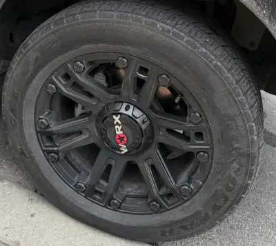 20 inch wheels 6x135 bolt pattern +18 offset Were on a Ford F150 Also work with 6x5.50 Chevy/GMC/Dod...