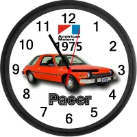 1975 AMC Pacer (Trans Am Red) Custom Wall Clock - Brand New