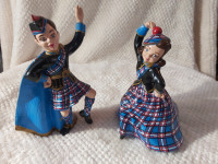 Vintage Boy & Girl "Scottish Dancers" Holland Mold Ceramics!