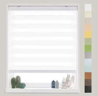Zebra Horizontal Blind [Cordless Basic, W 50 in X H 64 in], View more