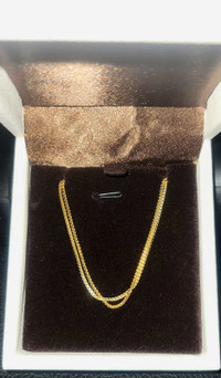 14k Stamped/Hallmarked Solid Gold Box Chain Available: $300