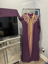 Abaya Purplish- burgundy from Dubai 