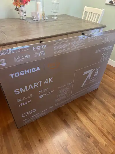 Brand New 55” Toshiba Smart TV, View more