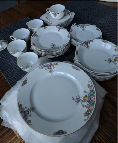 Antique Victoria China Set (Czech), View more