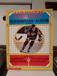 1988/1989 Hockey Superstars Album - Scholastic - Lemiuex - NHL