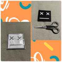 “XX Face” – Iron-On Clothes Patch