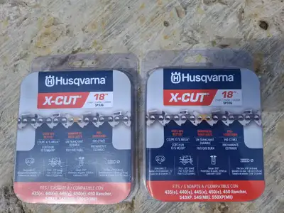 A couple of Husqvarna 18" SP33G chains, View more