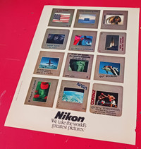 VINTAGE 1981 NIKON WORLDS BEST PICTURES SLIDES ORIG PRINT AD