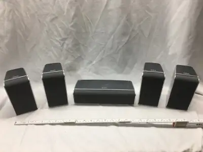 RCA RTD160 Surround Sound Speaker Set Used in good working condition 30-Watts x 5 Please text If the...