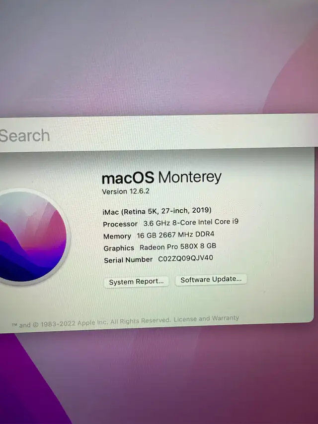 Apple iMac (27-inch, 2019) in Desktop Computers in City of Toronto - Image 3