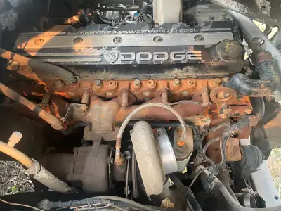 This is a used 24 valve Dodge Cummins turbo diesel engine, ready to be installed and bring new life...